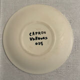Plates and dish signed by Roger Capron, Vallauris.
