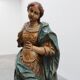 French 18th Century Religious Statue of the Virgin Mary on a cloud