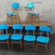 Set of 6 blue chairs TON (Thonet)