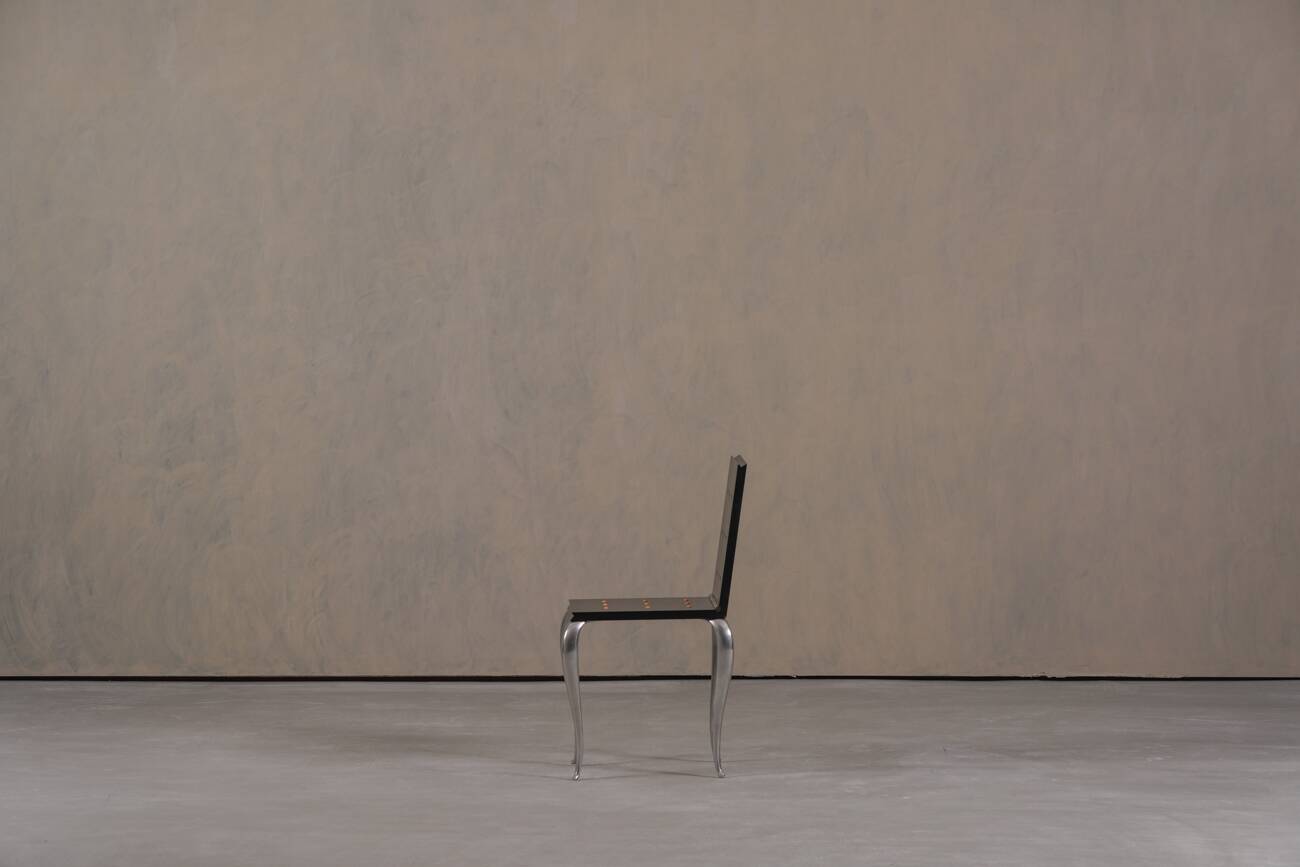 Chaise / table d'appoint Lola Mundo par Philippe Starck pour Driade, Italie, années 1980.
