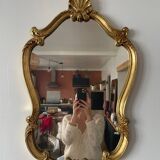 Golden baroque mirror