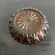 Amber glass ashtray