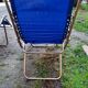 Pair of vintage folding deckchairs