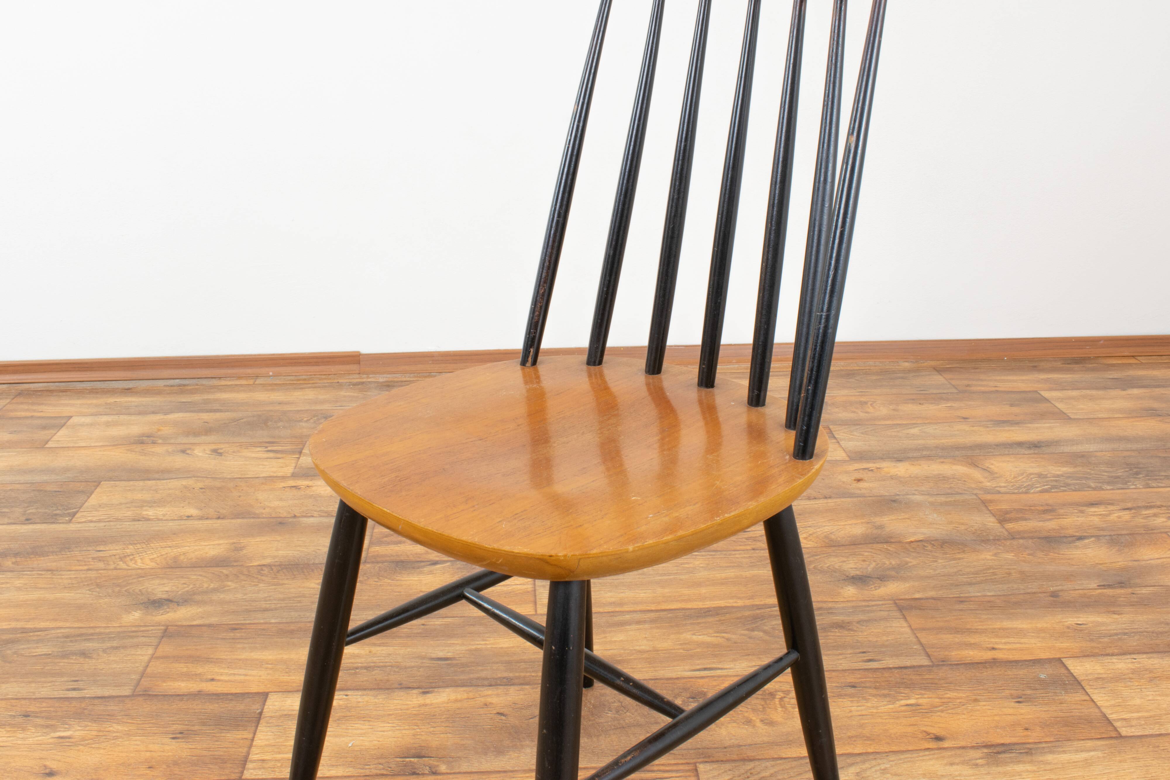 4 mid-century fanett chairs by ilmari tapiovaara, 1960s, set of 4