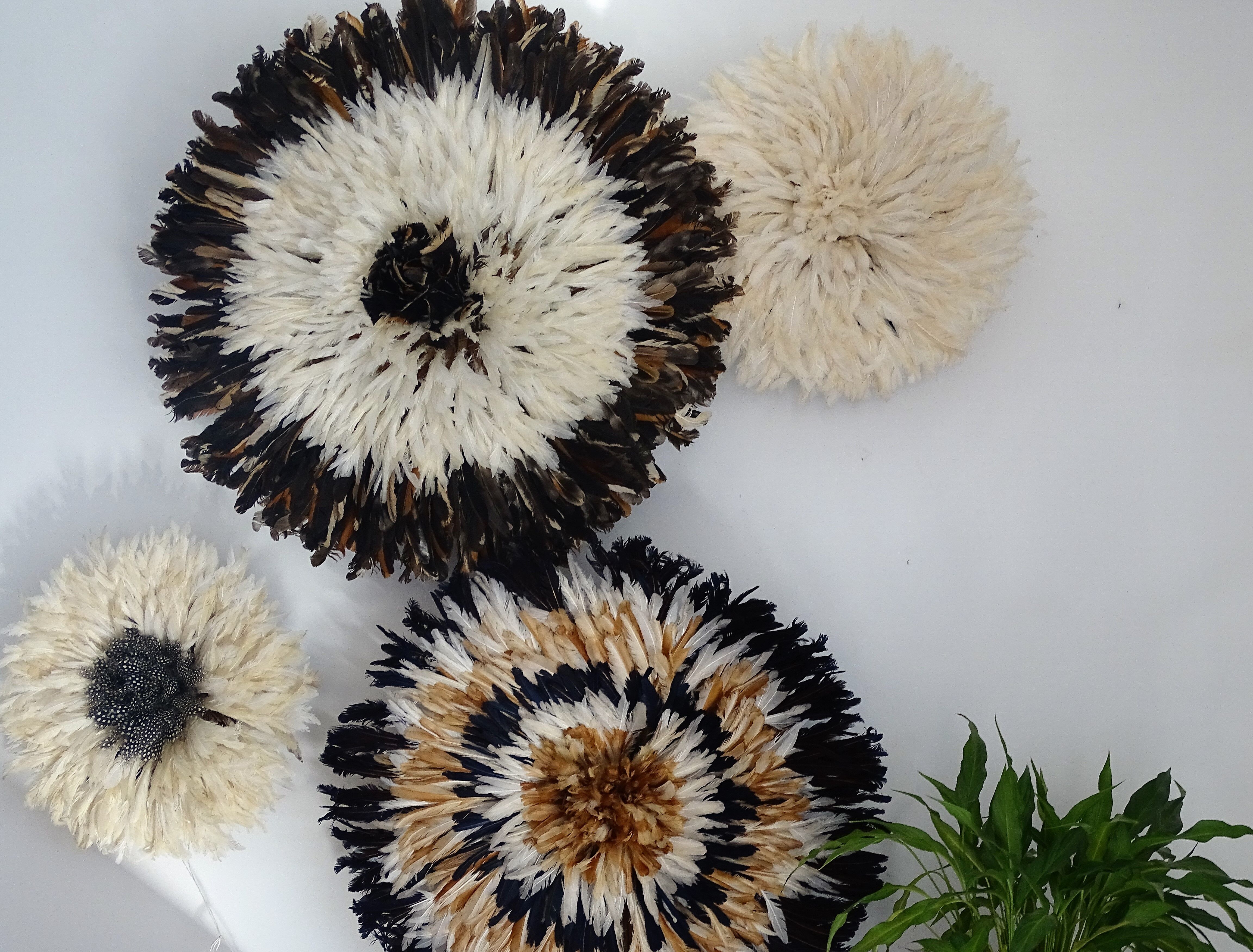 Juju Hat Black White Brown 75 cm