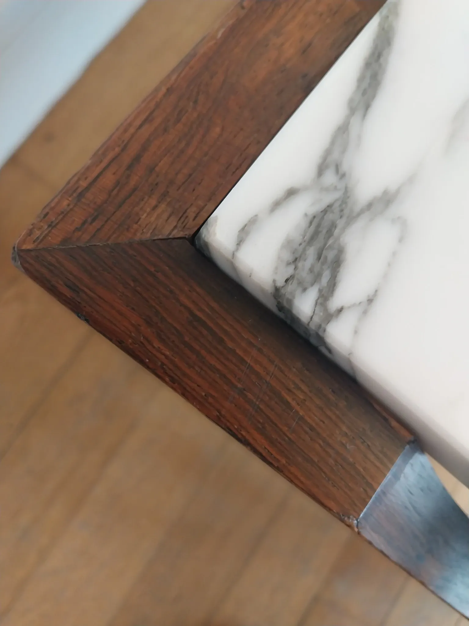 rosewood marble coffee table