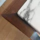 rosewood marble coffee table