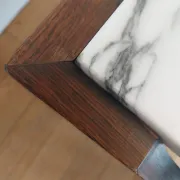 rosewood marble coffee table