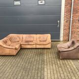 De Sede Ds46 Modulair 5mm Buffel leather NECK Cognac Bruin