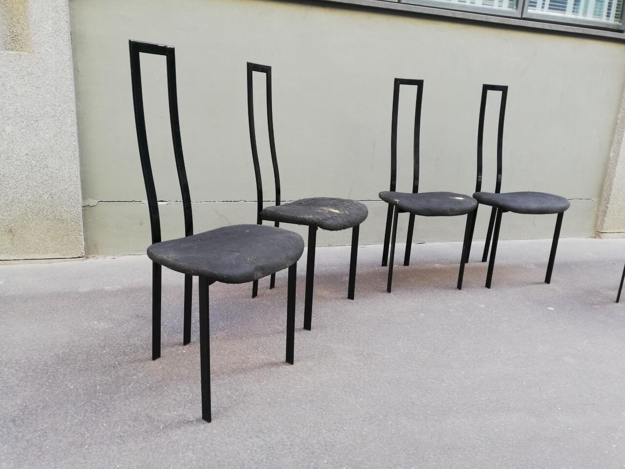 Set of 6 chairs Catellan Italy 80s