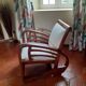 Solid teak armchair