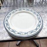 Lot de 6 Assiettes à dessert modèle Recamier
