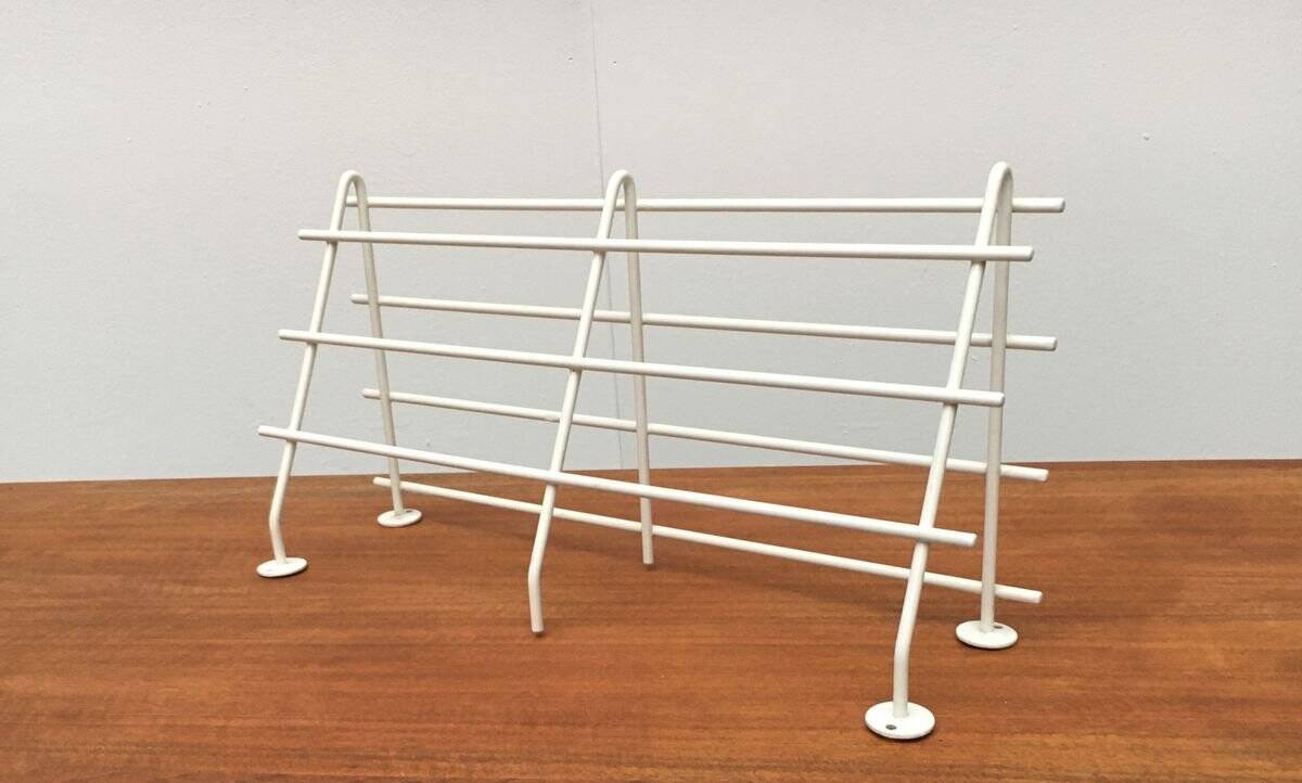 Mid-century modern minimalist metal coat rack from the 1960s.