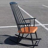 Two colour scandinavian rocking-chair