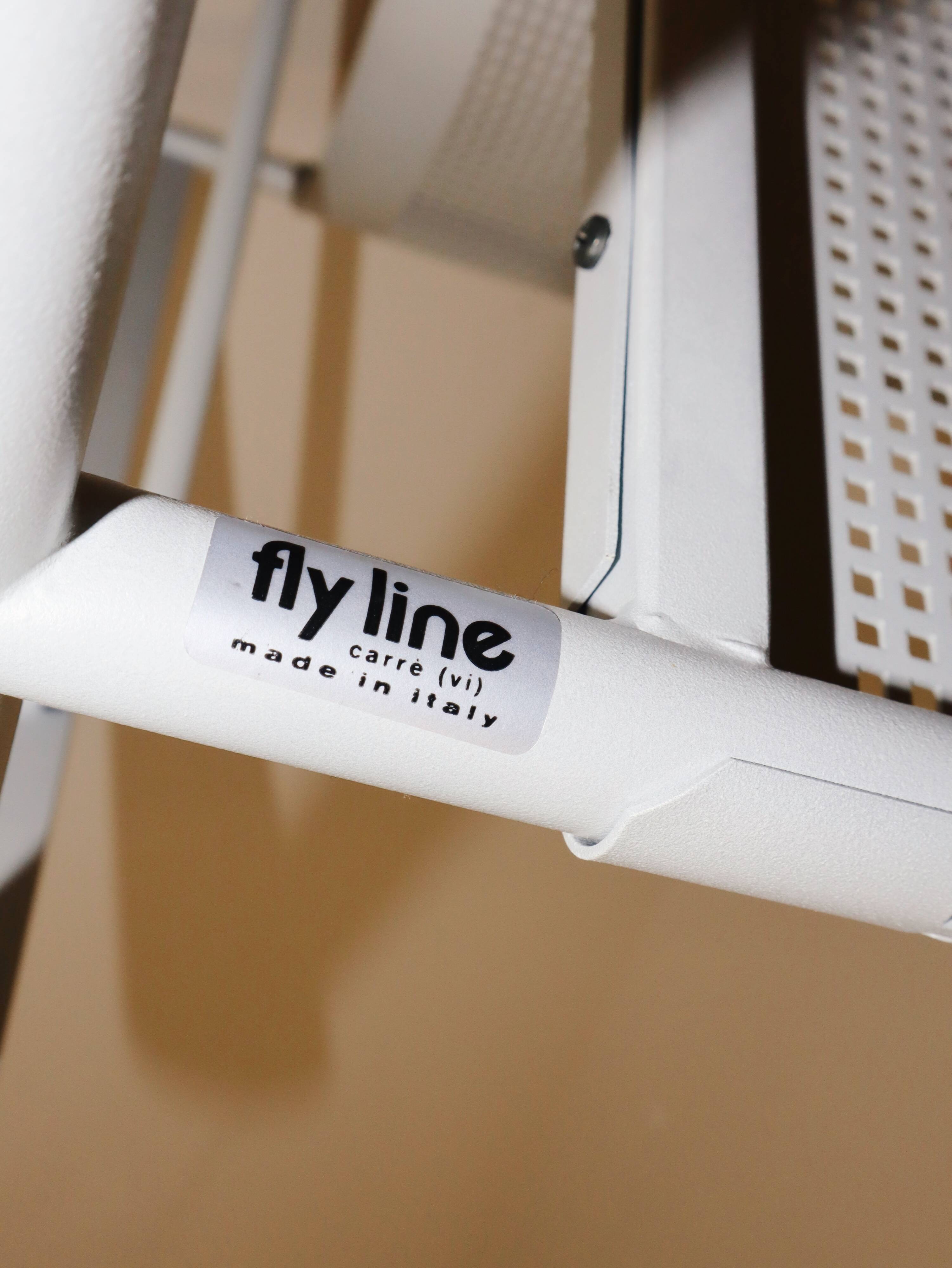 Fauteuils vintage en métal 'Carrè VI' par Fly Line Italie années 1990