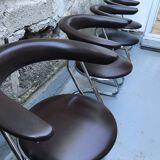 Set of 4 vintage cantilever chairs