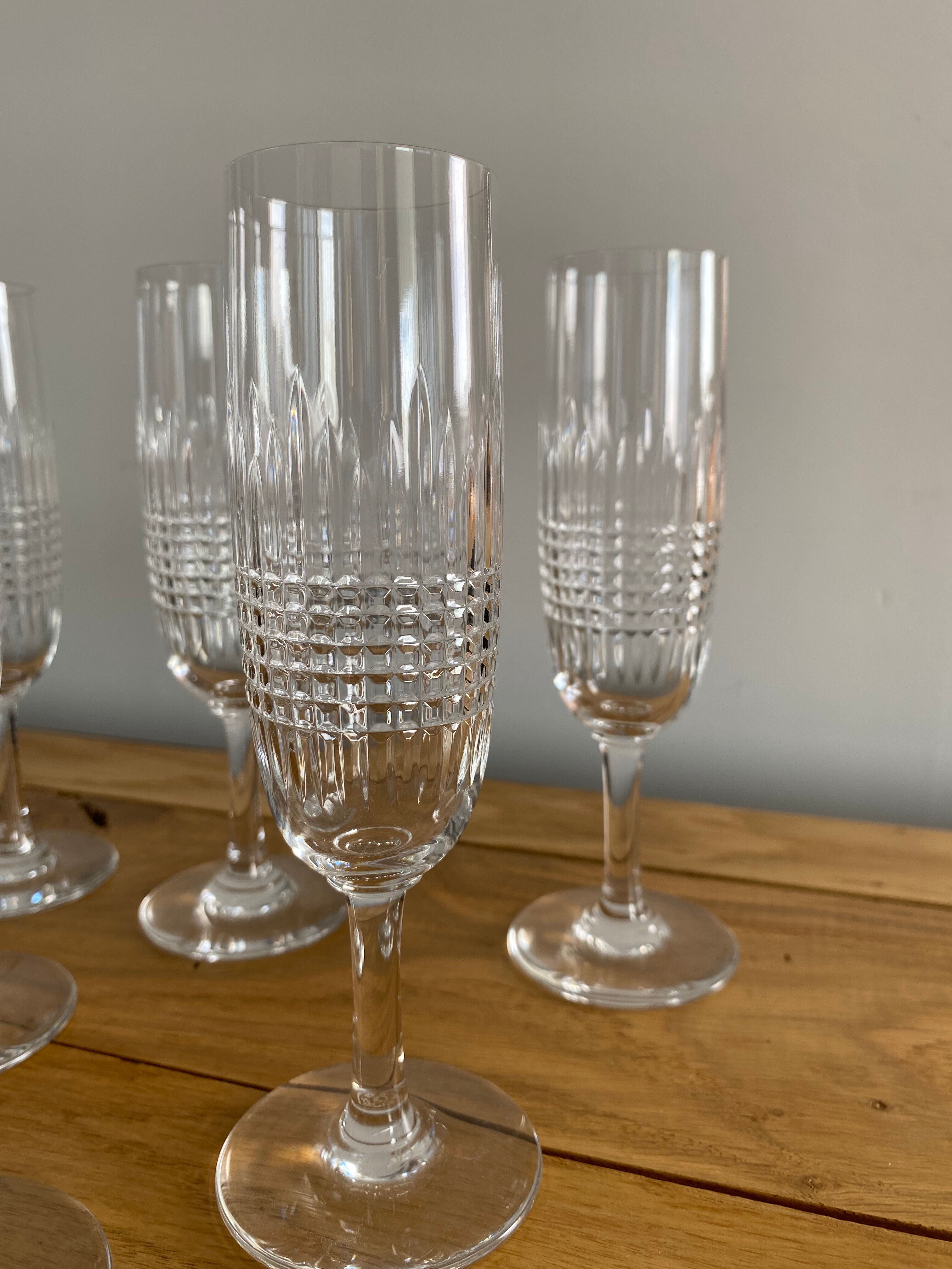 Baccarat champagne flute model Nancy