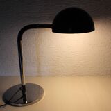 Black and chrome metal desk lamp
