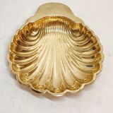 Brass tray in the shape of a shell. Spain, 1970s.
