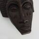 African style terracotta mask signed Siki