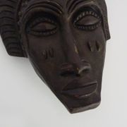 African style terracotta mask signed Siki
