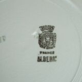 6 assiettes plates gien Albéric