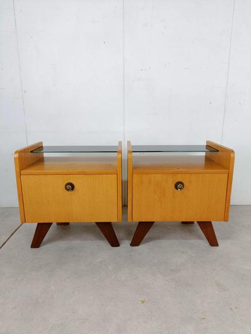 Set of two vintage 60s bedside tables