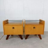 Set of two vintage 60s bedside tables