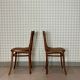 Paire de chaises Thonet bois et cannage