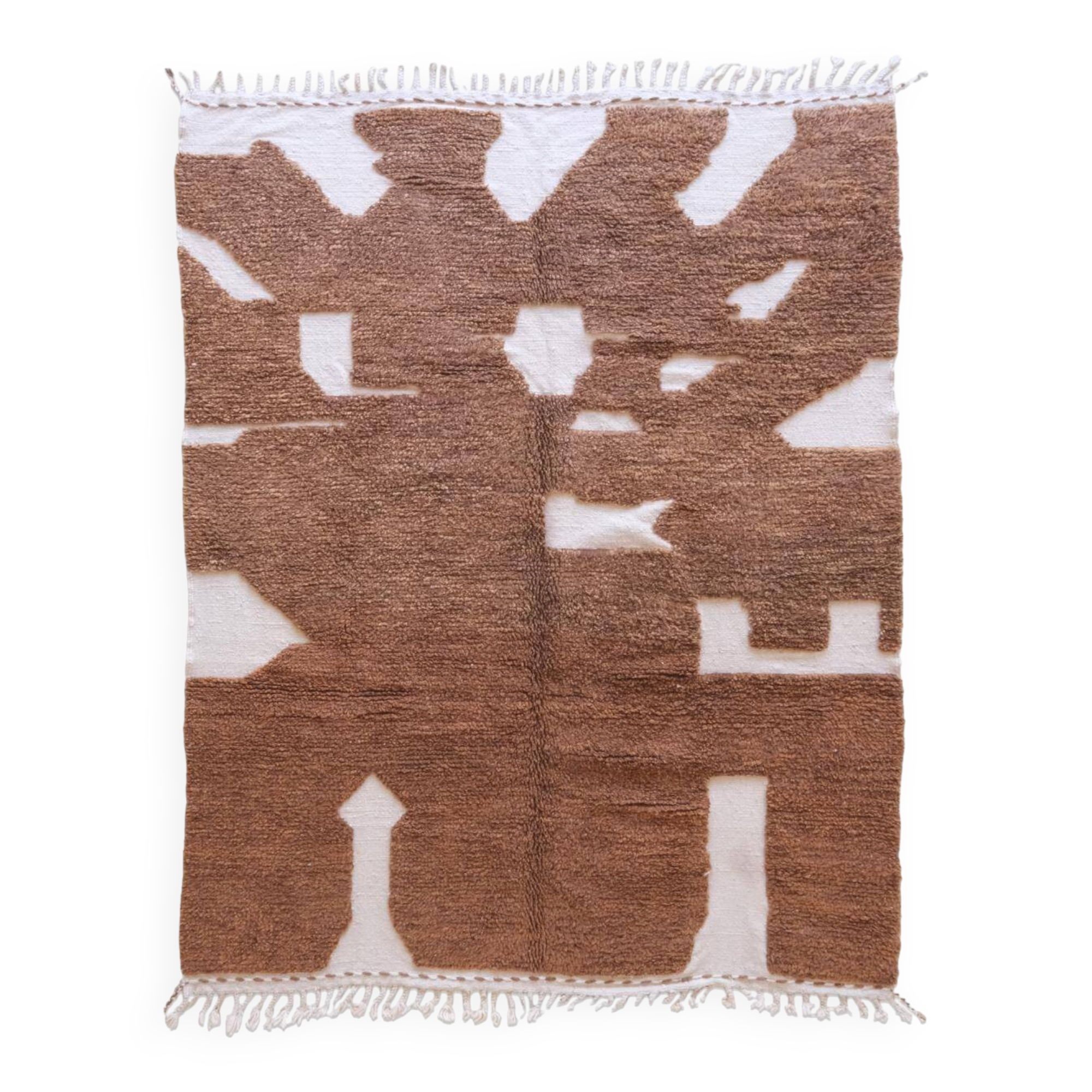 Contemporary Brown Rug - 283 x 220 cm