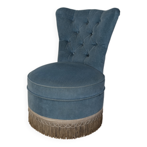 Fauteuil crapaud en velours
