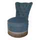 Fauteuil crapaud en velours