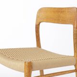 Niels Otto Møller Model 75 Oak Dining Chair, 1950s Danish Mid-Century Moder