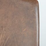 Great set of 8 stylish vintage sheepskin dining chairs with character