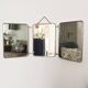 Vintage triptych barber mirror