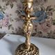 Candle holder lamp foot bronze chiseled rockery