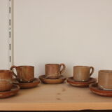 Set of 5 sandstone cups