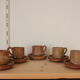 Set of 5 sandstone cups