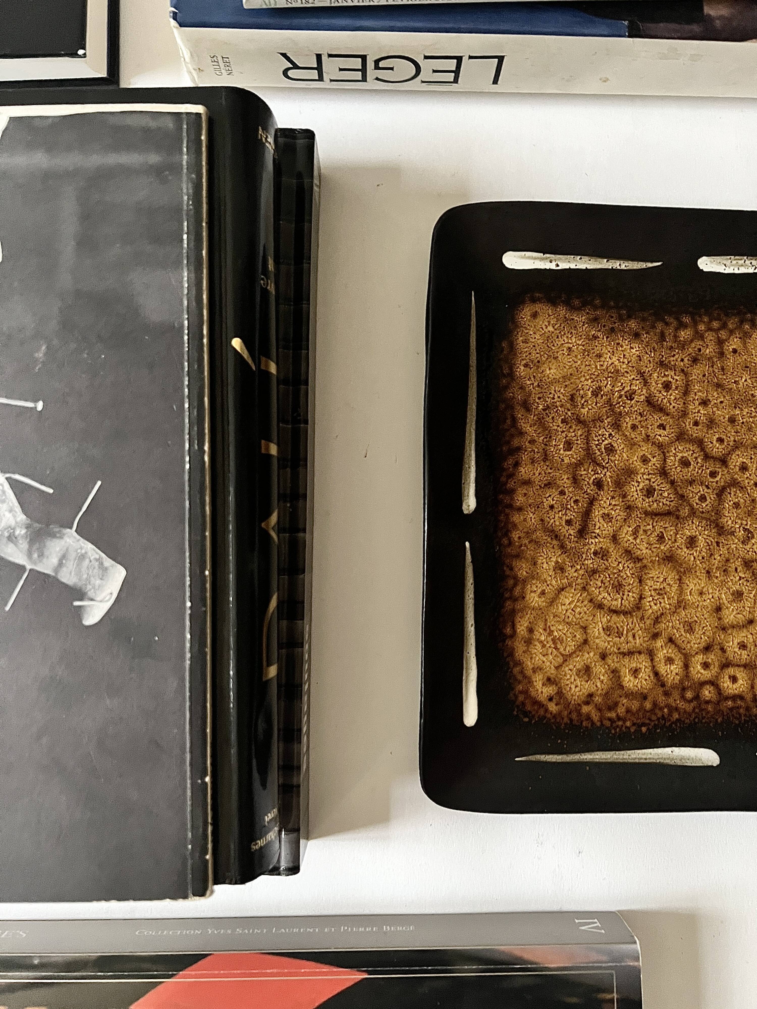 Vallauris-style glazed ceramic trinket dish, 1970