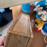 Wicker rattan basket