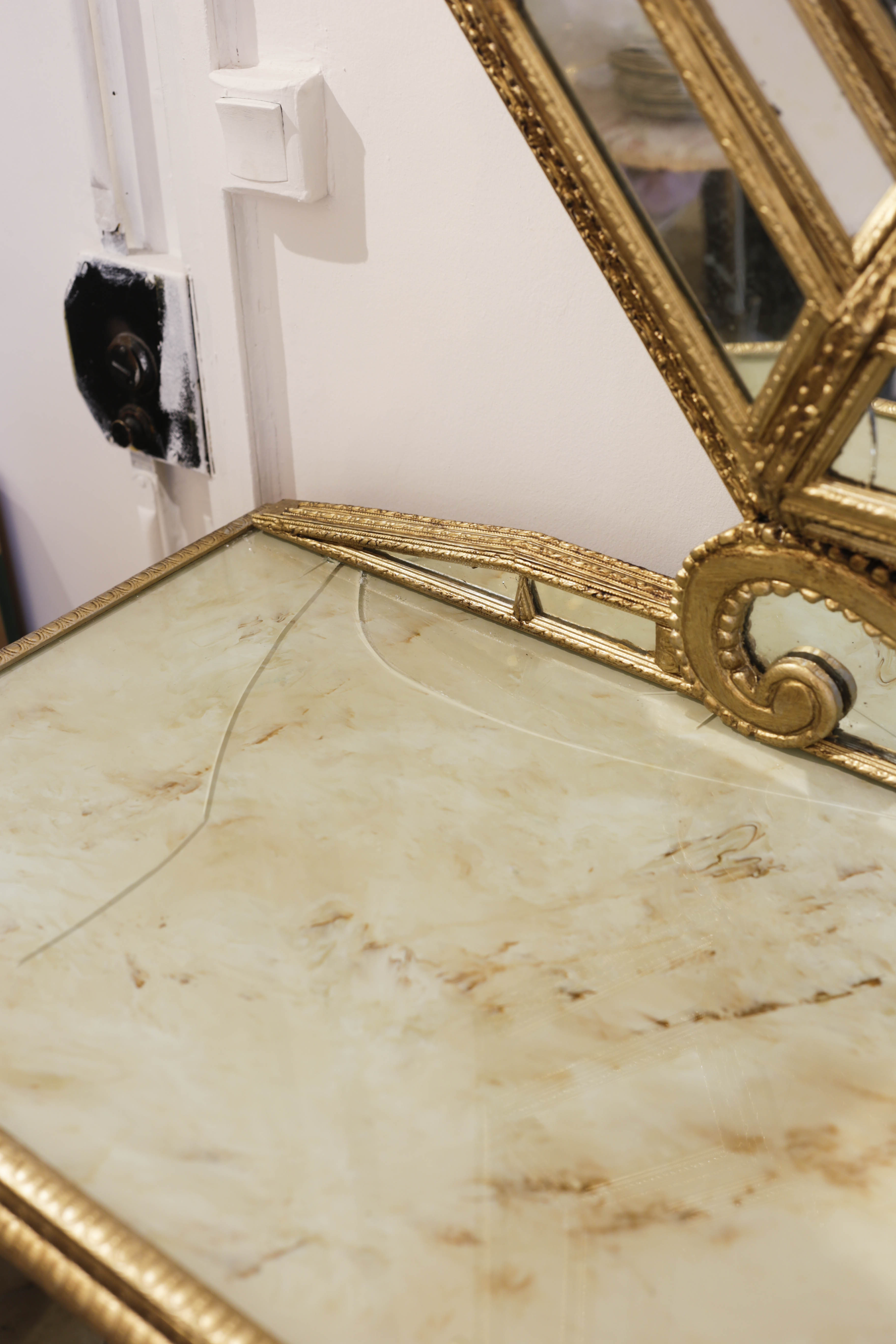 Furniture bar and mirror pareclose 19th