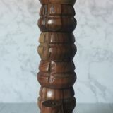 Carved wood shells salt and pepper shaker