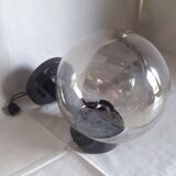Delmas globe “smoked” wall lamp