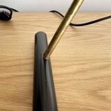 Large Italian brass table lamp, 50s design