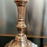Old chiseled candlesticks
