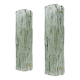 Pair of Mazzega-Style Aquamarine Murano Glass Sconces