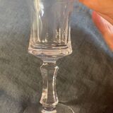 Set of small 6 vintage bohemian crystal glasses from the 70s