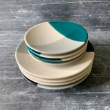 Lot Jars Tourron Plates