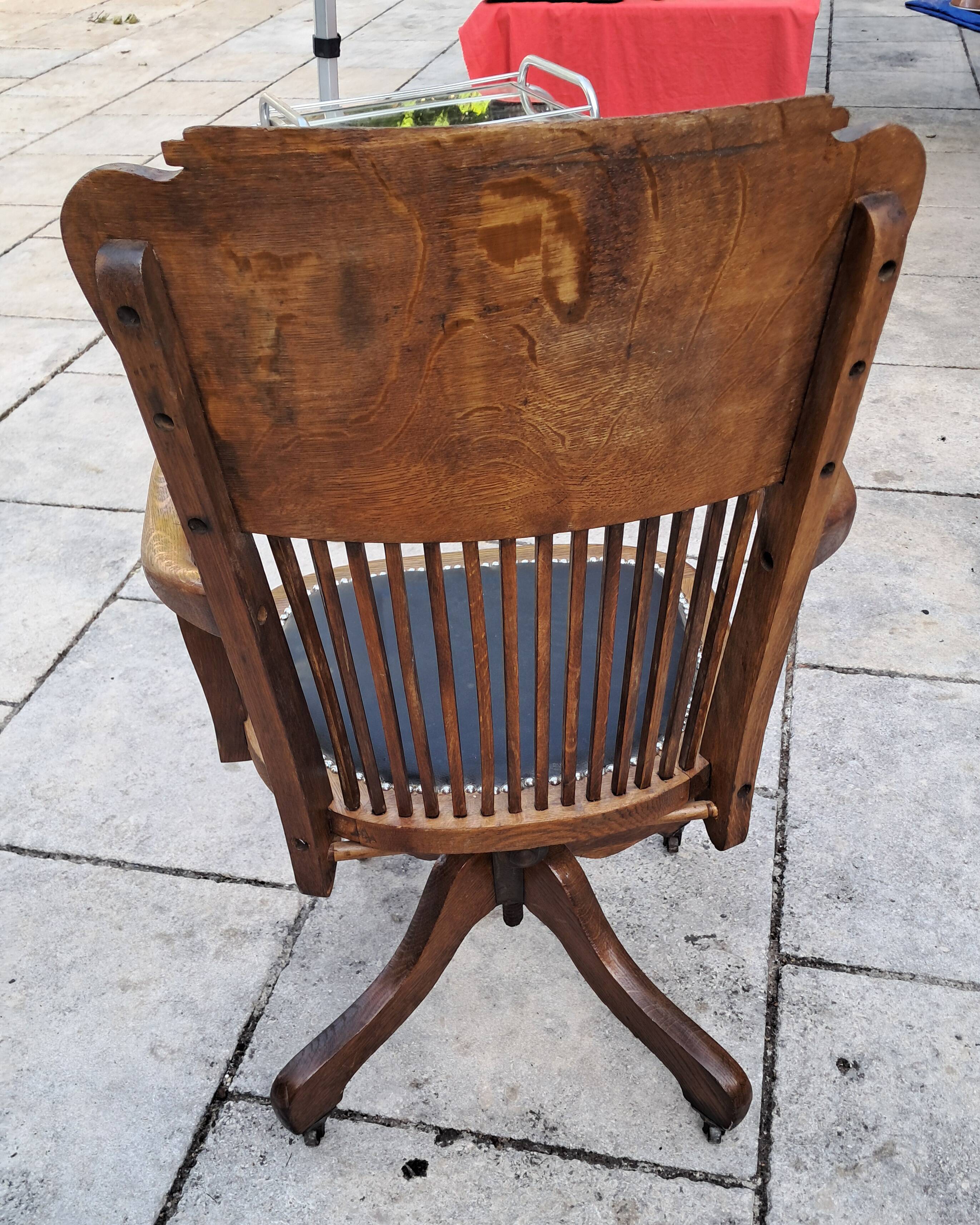 oak office chair