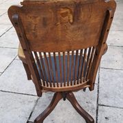 Fauteuil de bureau en chêne